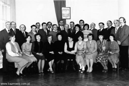 członkowie Zarządu, Rady Nadzorczej i pracownicy banku w latach 80