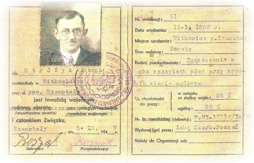 legitymacja inwalidy wojennego 