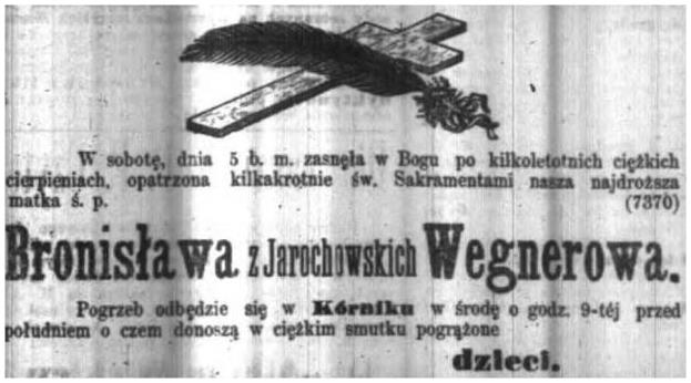 nekrolog matki Stanisława Wegnera