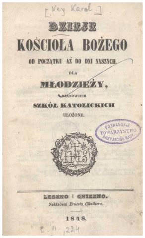 Karty tytułowe dwóch publikacji z w/w listy